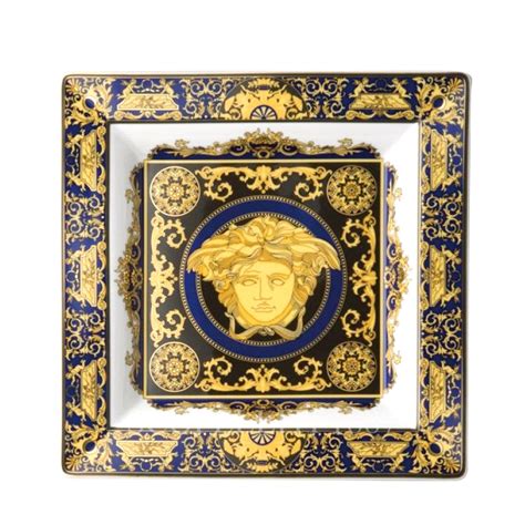 centrotavola versace cristallo|Versace Coppa Medusa Blue gold cristallo Colore Blu Ambiente .